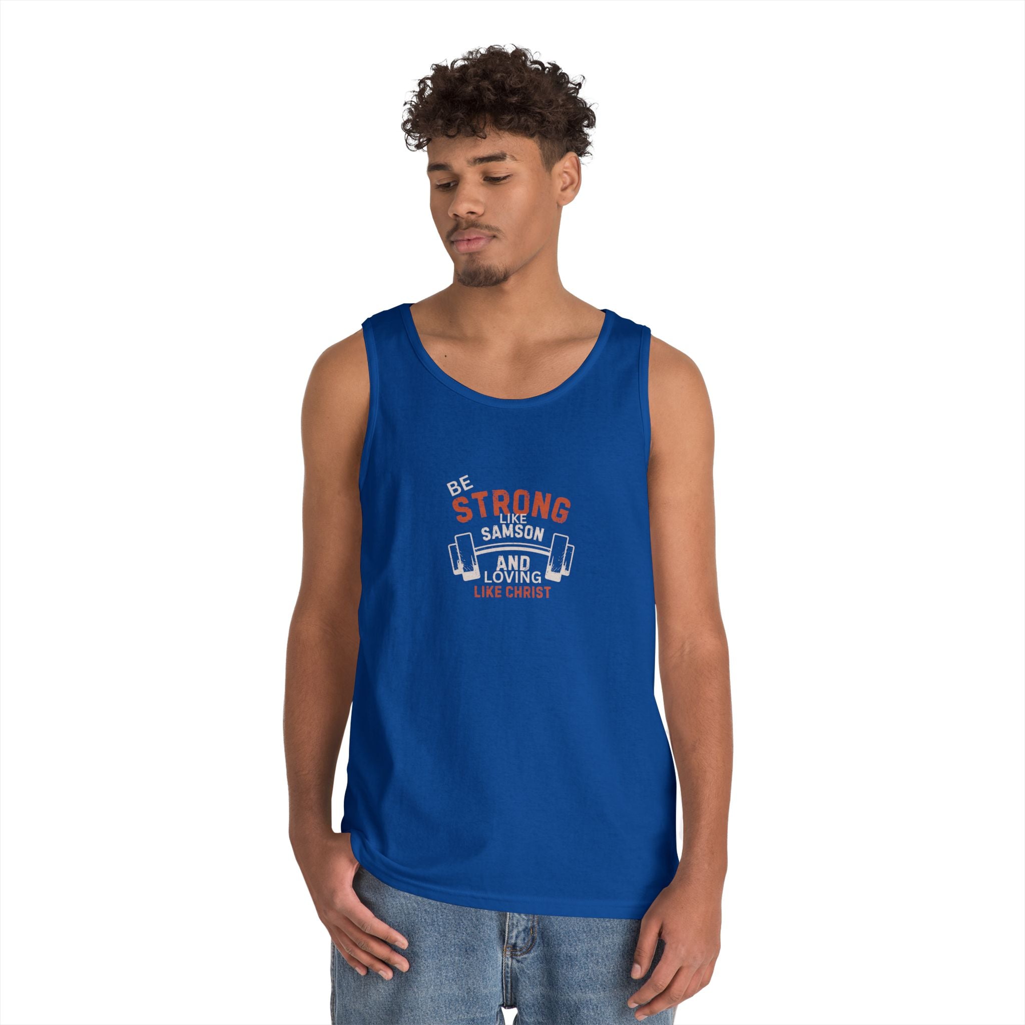 Be Strong like Samson Version 2 tank top